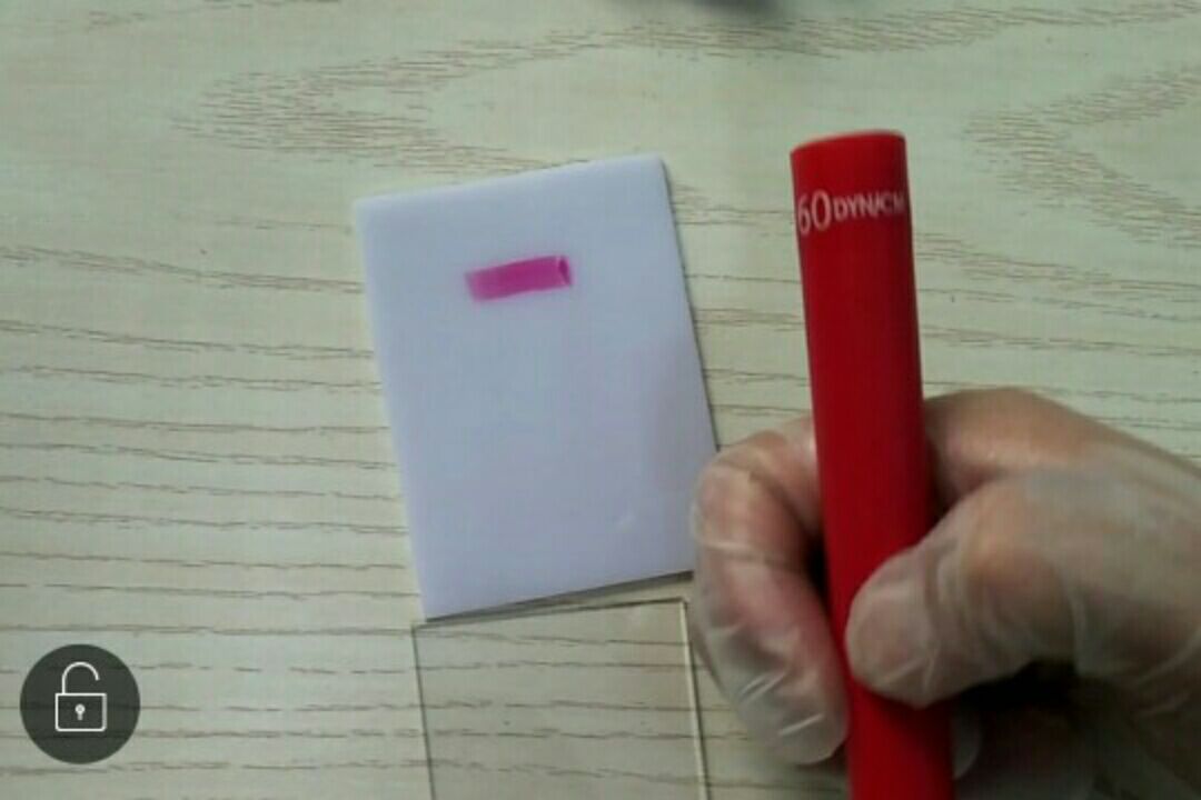 白色亞克力等離子處理後