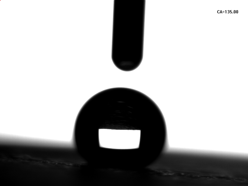 PET無塵布在等離子聚合處理後水滴角度數為135°-黄瓜视频下载APP视频